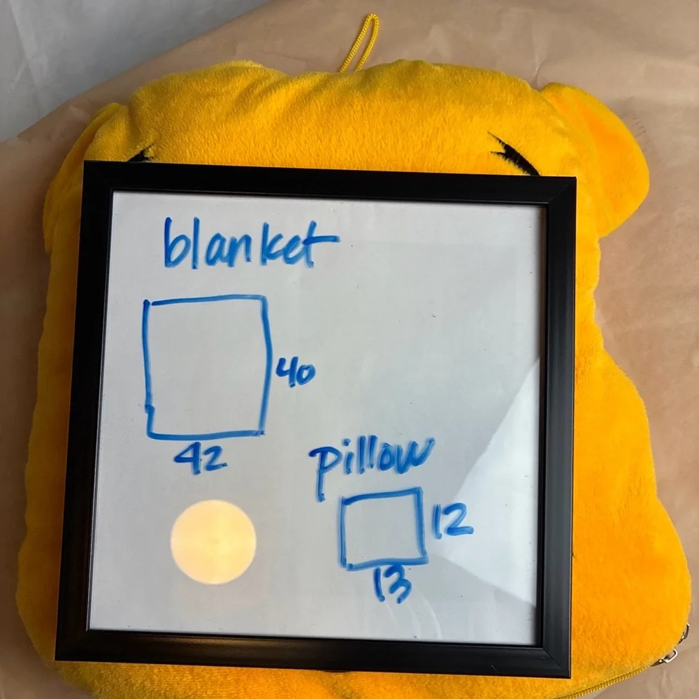 Vintage Winnie the Pooh 2-in-1 Travel Plush Pillow to Lightweight Blanket